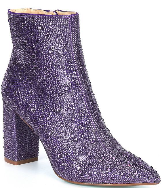 Western BOSS CHICK Pointed Rhinestone Ankle Boots - BEHRS at the loft