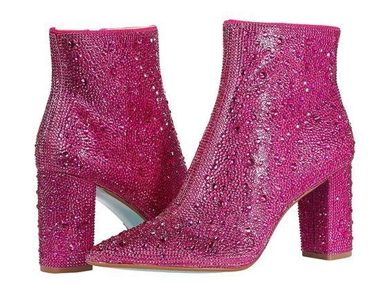 Western BOSS CHICK Pointed Rhinestone Ankle Boots - BEHRS at the loft