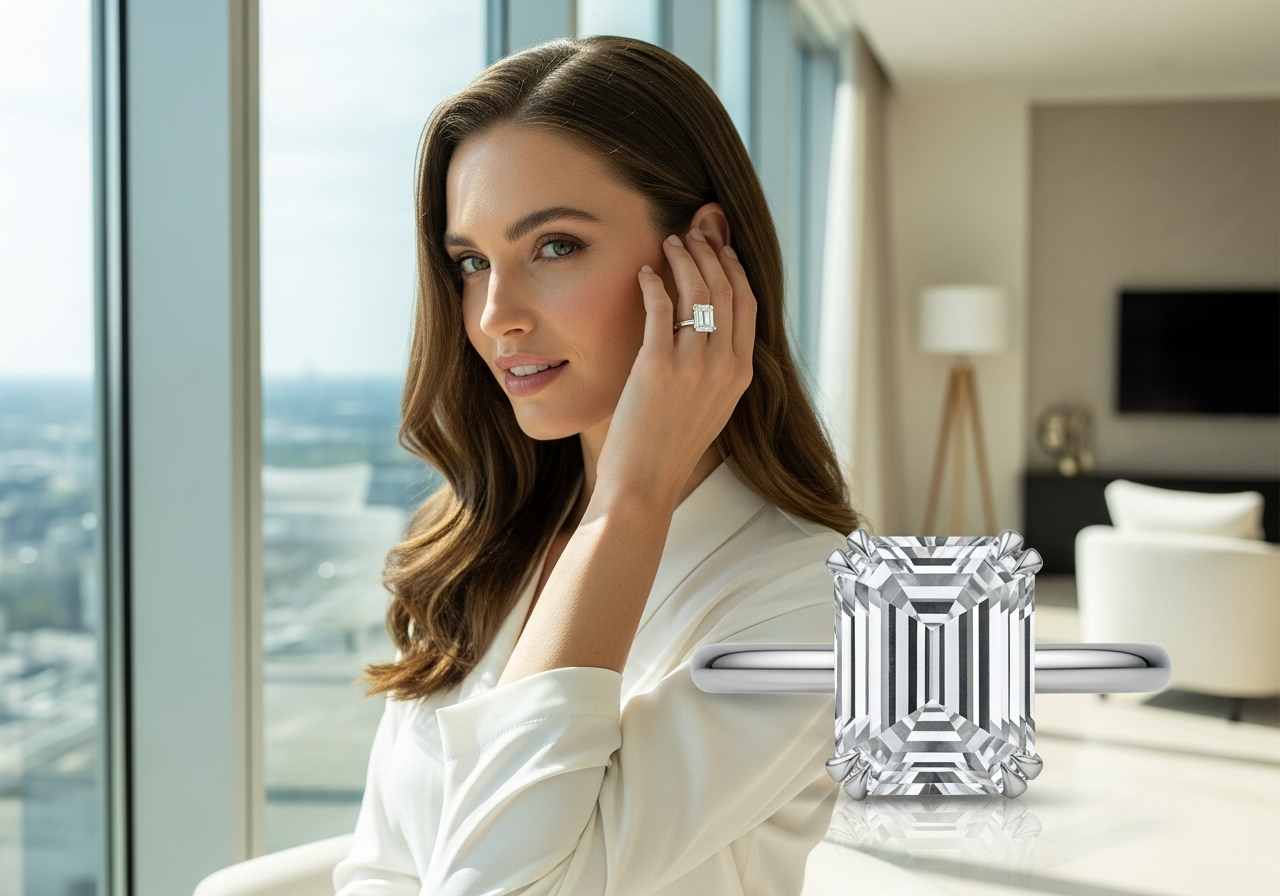 18k Gold Lab Grown Diamond Synthetic Engagement Ring - BEHRS at the loft