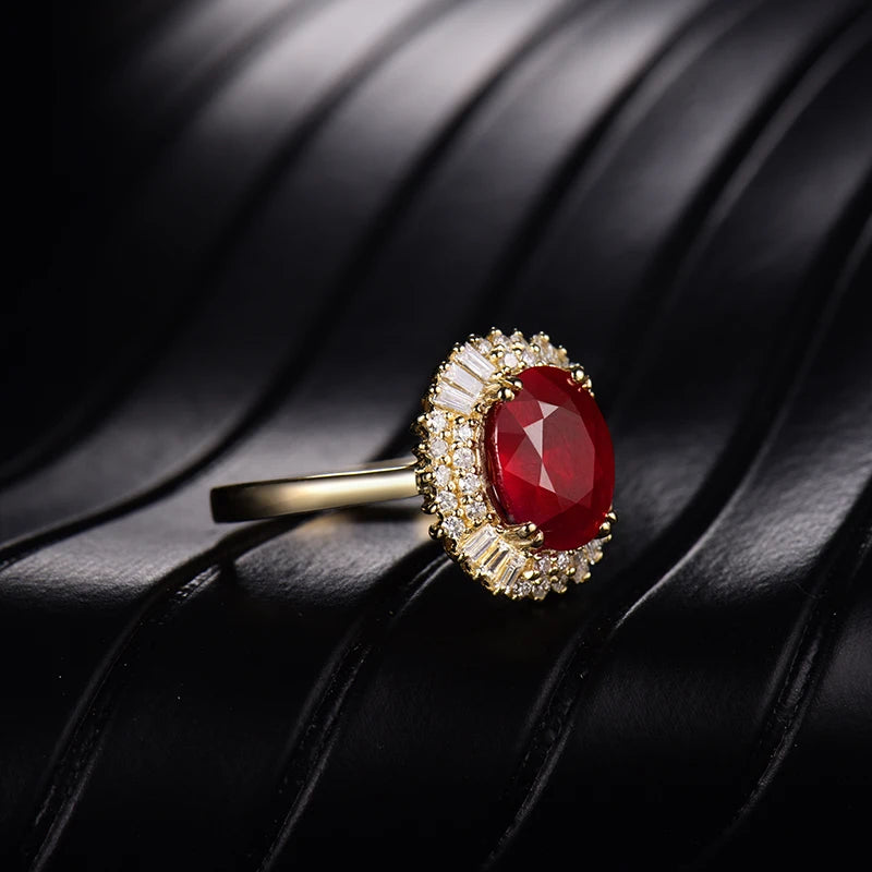 LOVERJEWELRY 14K Gold Diamond Ruby Ring - BEHRS at the loft