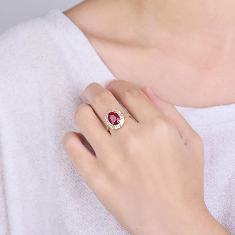 LOVERJEWELRY 14K Gold Diamond Ruby Ring - BEHRS at the loft