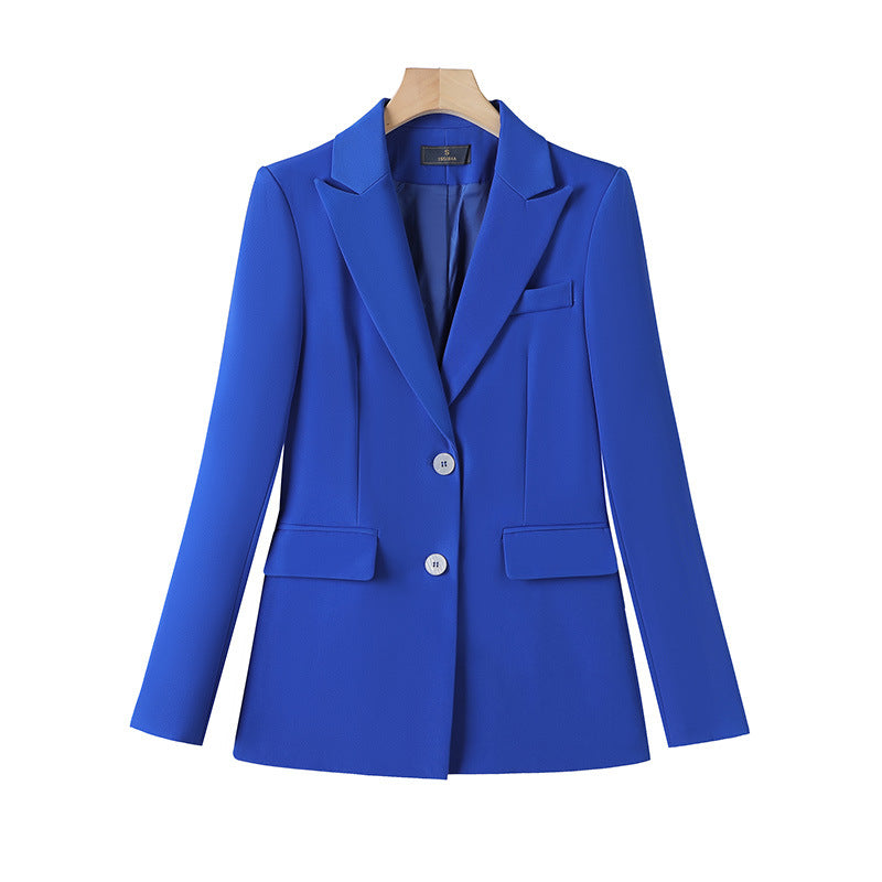 Autumn And Winter New Red Long Sleeve Small Suit Collar Coat Women's Waistcoat Pants Temperament Three-piece Suit A Generation Of Hair