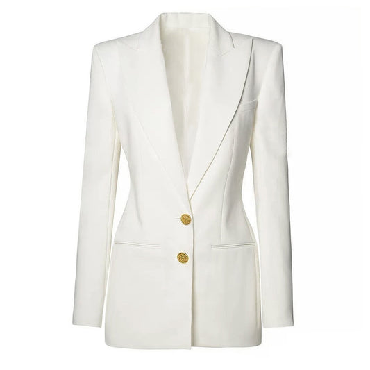 Quality Spot 2025 Spring & Fall New High-End Long-Sleeved Slim-Fitting Elegant Work Clothing Lady Fashion Suit Dress