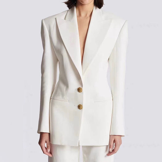 Quality Spot 2025 Spring & Fall New High-End Long-Sleeved Slim-Fitting Elegant Work Clothing Lady Fashion Suit Dress