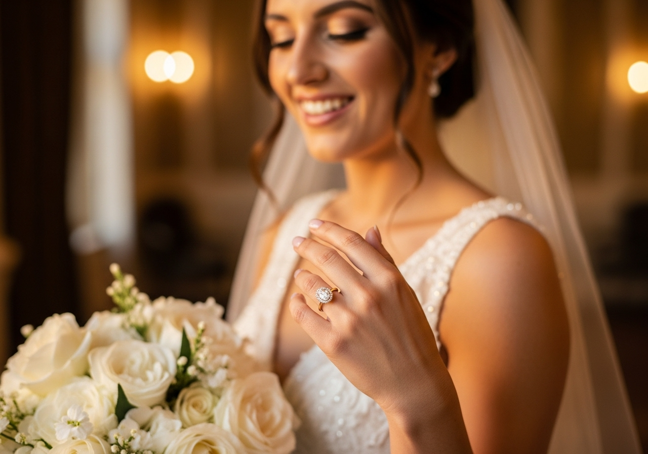 14K Gold 3 Carat Lab Grown Diamond Halo Engagement Ring - BEHRS at the loft