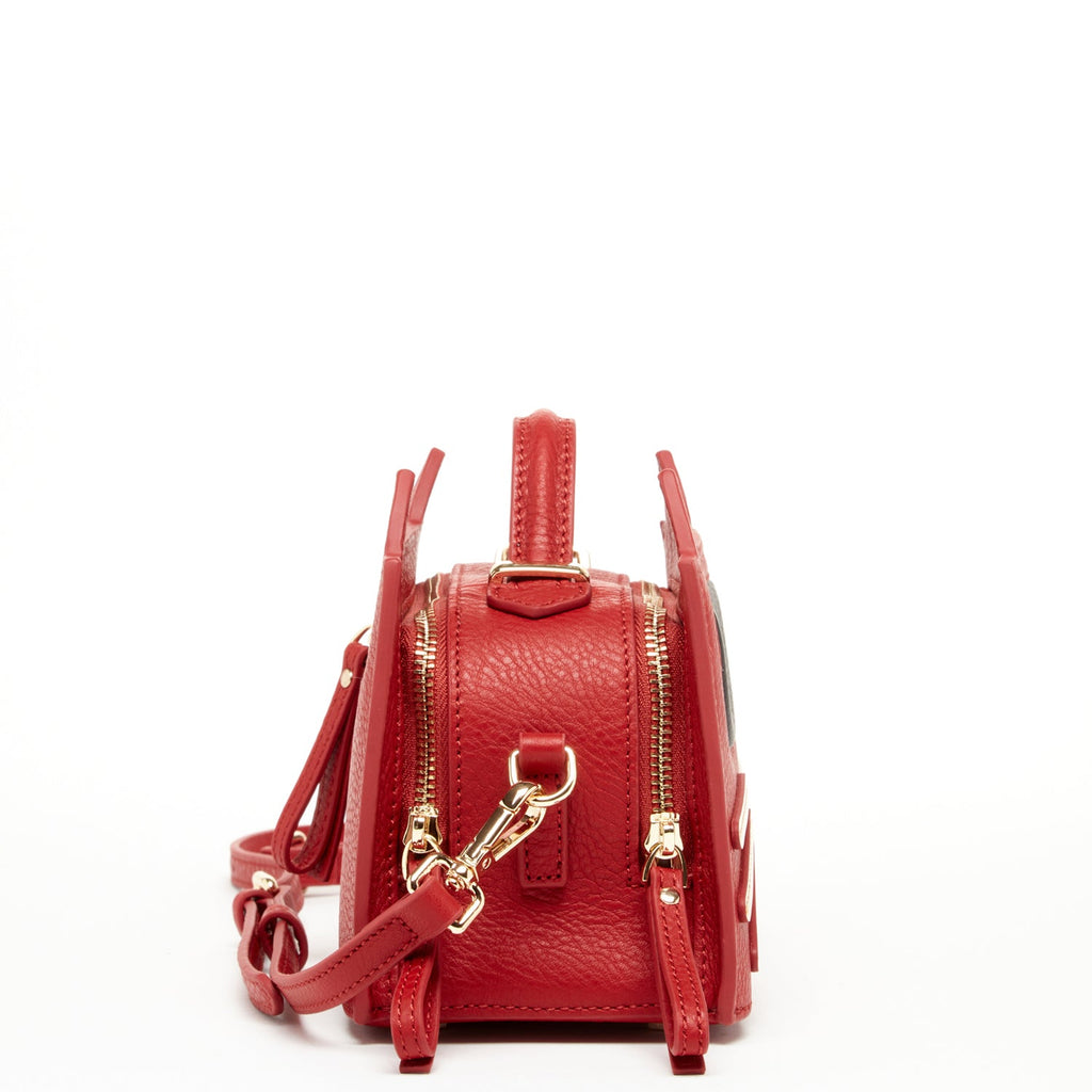 Leather Cat Bag Red Crossbody Purse Women's Handbag - BEHRS at the loft