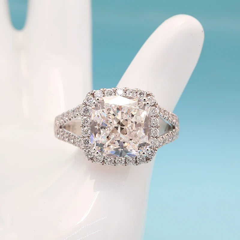 AEAW 5ct Lab Diamond Ring: Cushion Cut, VS1, F Color, 14k Gold, 0.75ctw - BEHRS at the loft