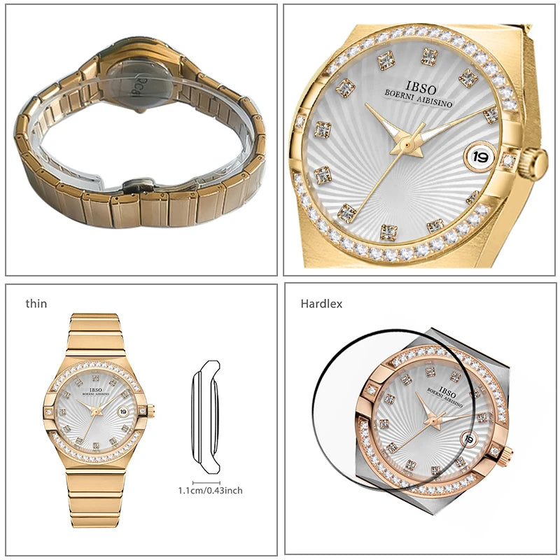 New Quartz Wrist Clock Waterproof Elegant Ladies Wristwatch - BEHRS at the loft