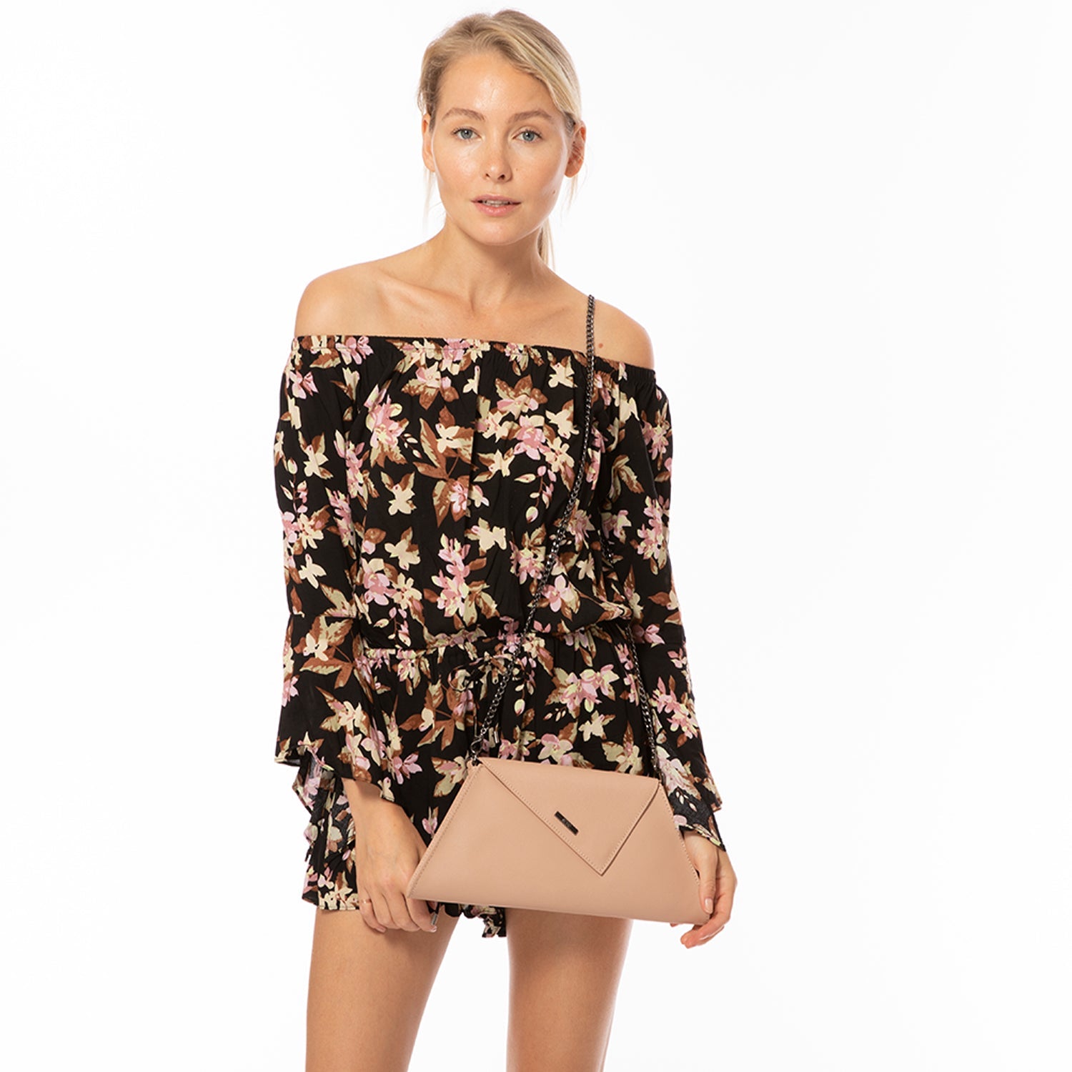 Leather Clutch Bag Nude Clutch Purse Beige Evening Bag Tan Women's Handbag - BEHRS at the loft