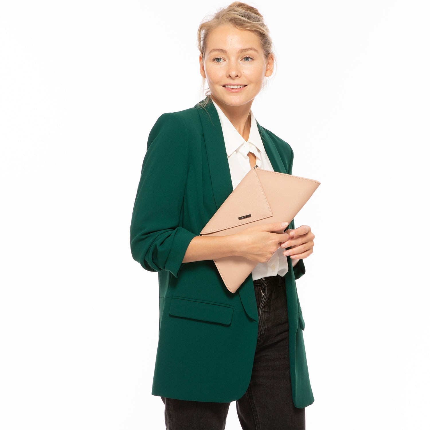 Leather Clutch Bag Nude Clutch Purse Beige Evening Bag Tan Women's Handbag - BEHRS at the loft