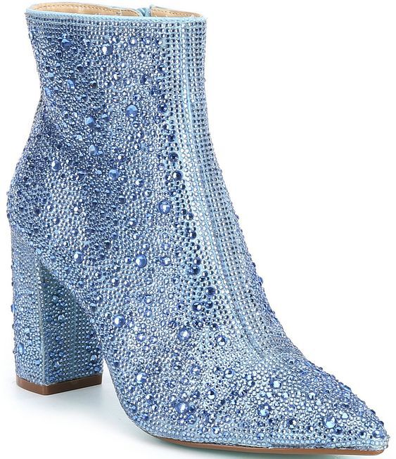Western BOSS CHICK Pointed Rhinestone Ankle Boots - BEHRS at the loft