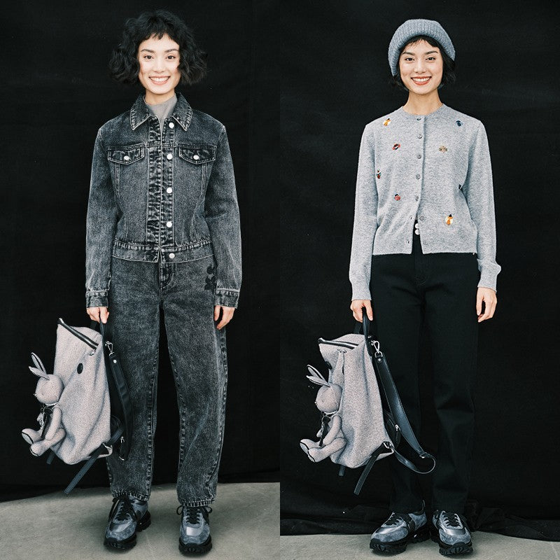 Women's Bag: Fashion Casual Rabbit Backpack - BEHRS at the loft