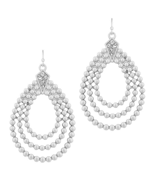 TRIPLE TEARDROP EARRING-0